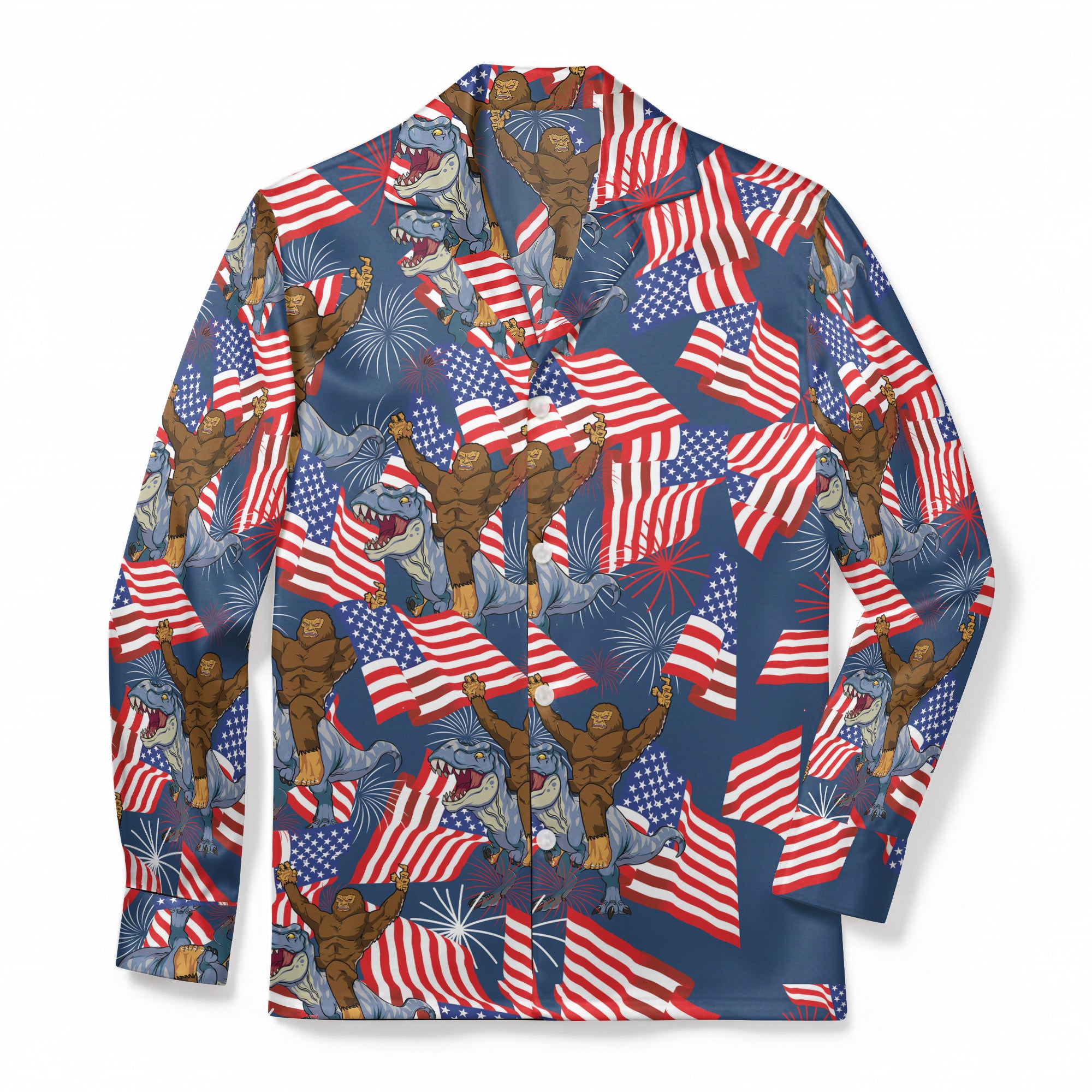 Cryptid & Cretaceous Crew - Premium Flannel Pajama Top