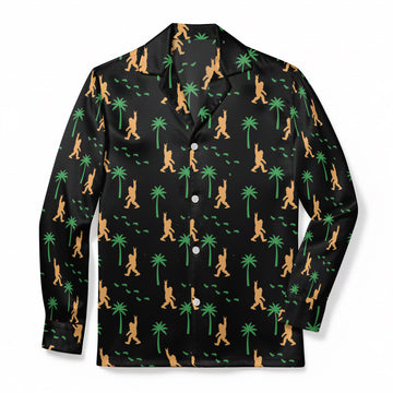 Sasquatch Rocks Out - Premium Flannel Pajama Top