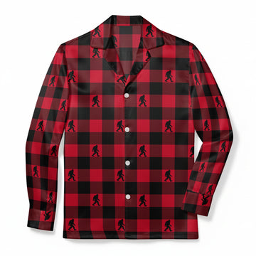 Plaid Cryptid Sasquatch - Classic Fabric Pajama Top