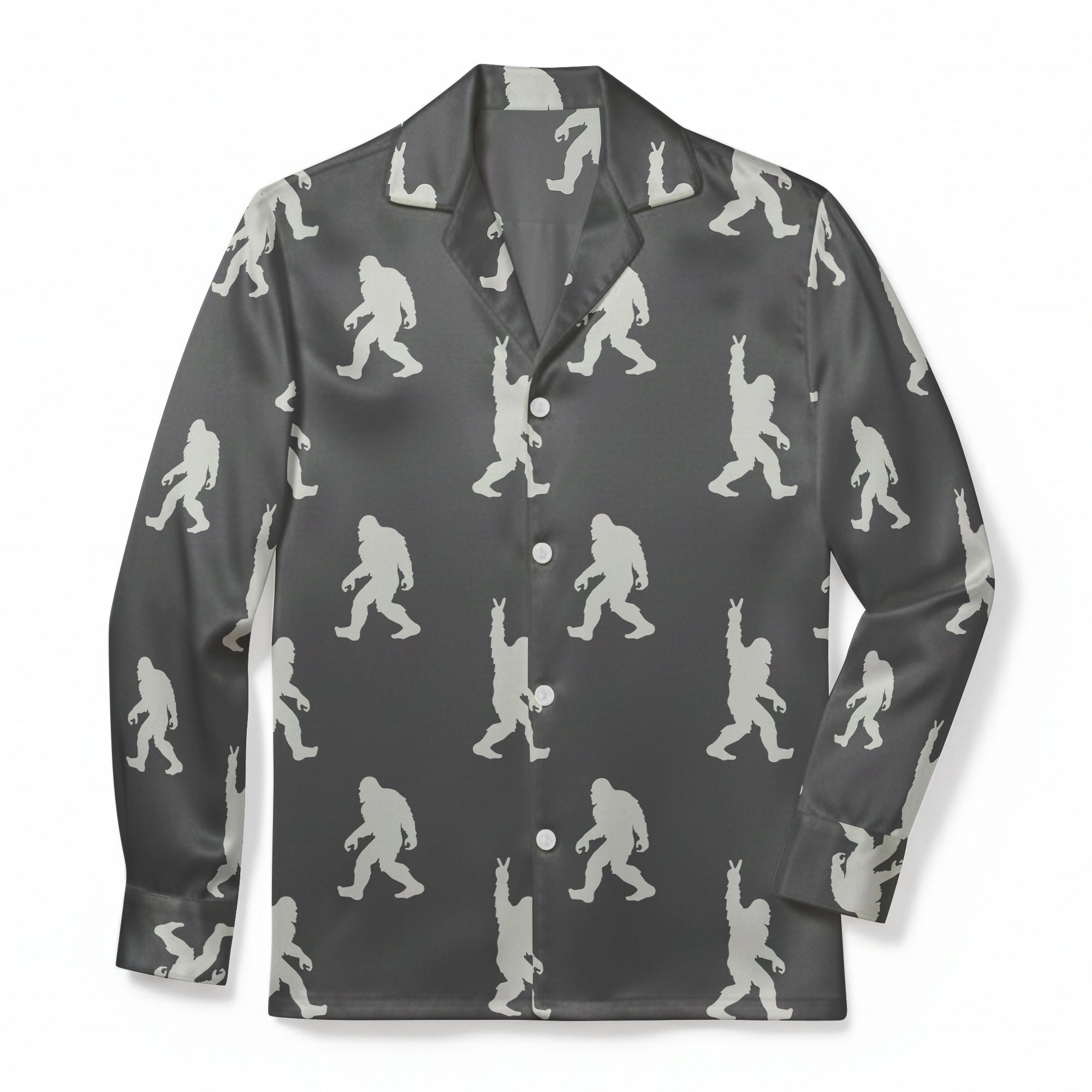 Cryptid Moonlight Jam - Premium Flannel Pajama Top