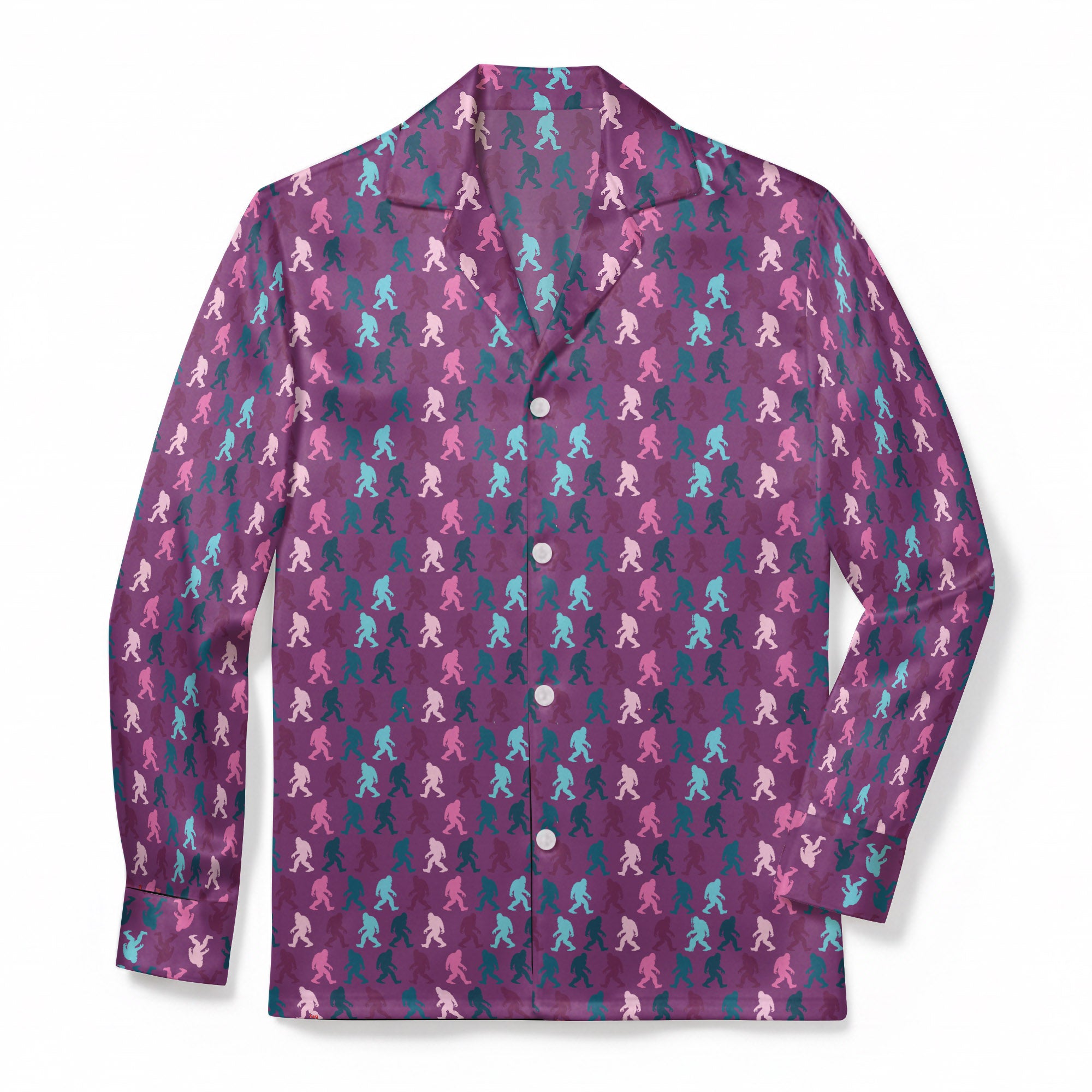Cosmic Creature Parade - Premium Flannel Pajama Top