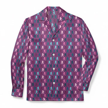 Cosmic Creature Parade - Premium Flannel Pajama Top