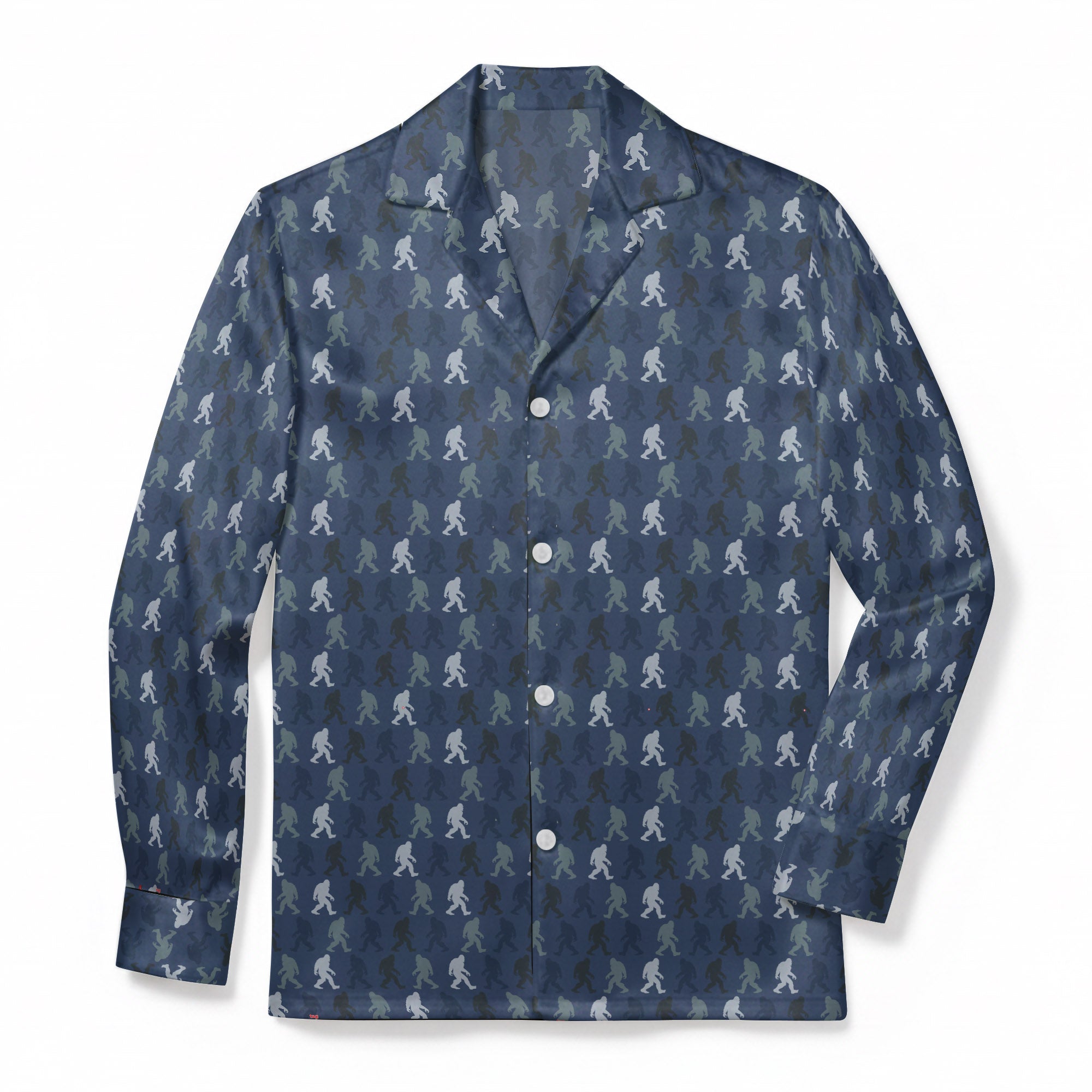 Blue Shadow Trek - Premium Flannel Pajama Top