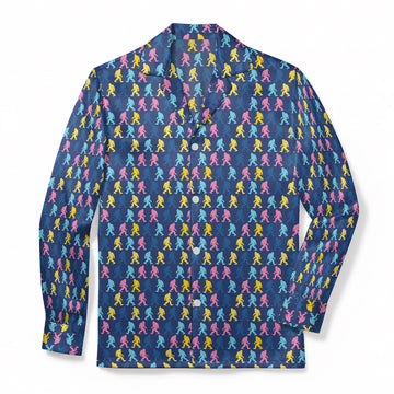 Neon Sasquatch Parade - Classic Fabric Pajama Top