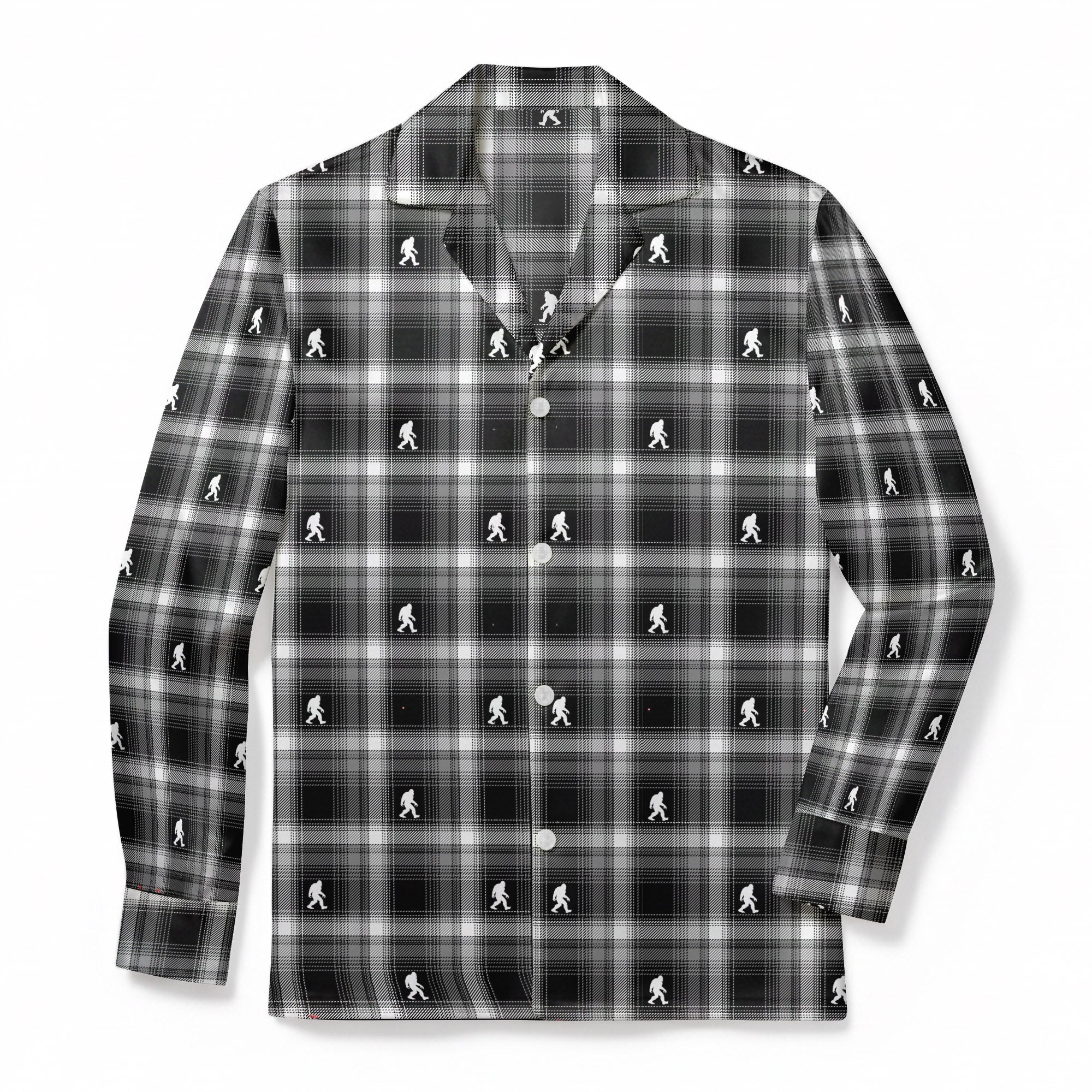 Blackout Bigfoot Plaid - Classic Fabric Pajama Top