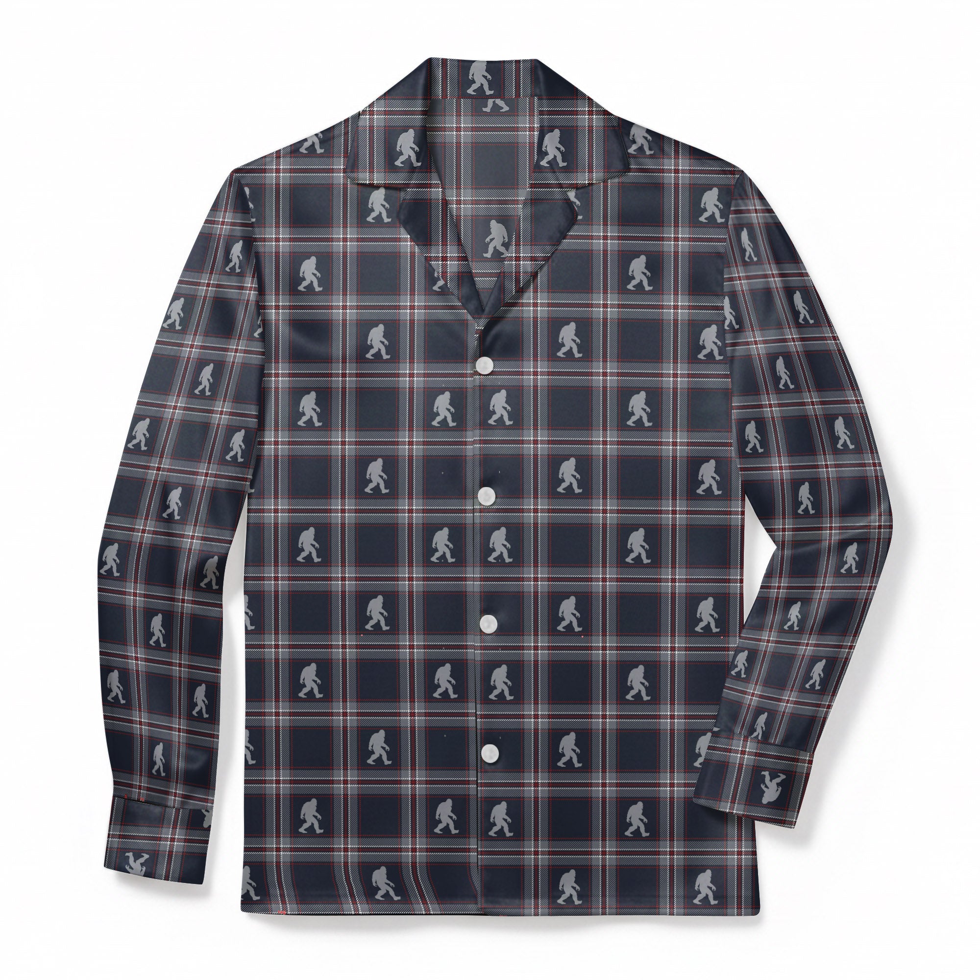 Plaid Night Legend - Premium Flannel Pajama Top