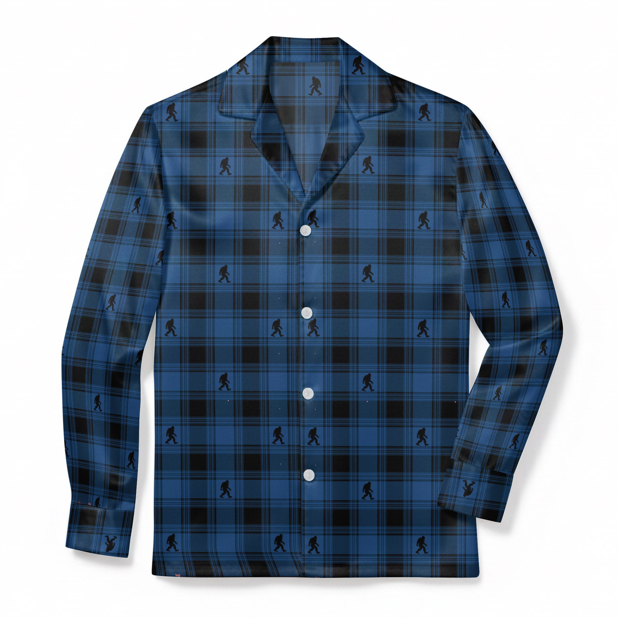 Midnight Plaid Stalker - Classic Fabric Pajama Top