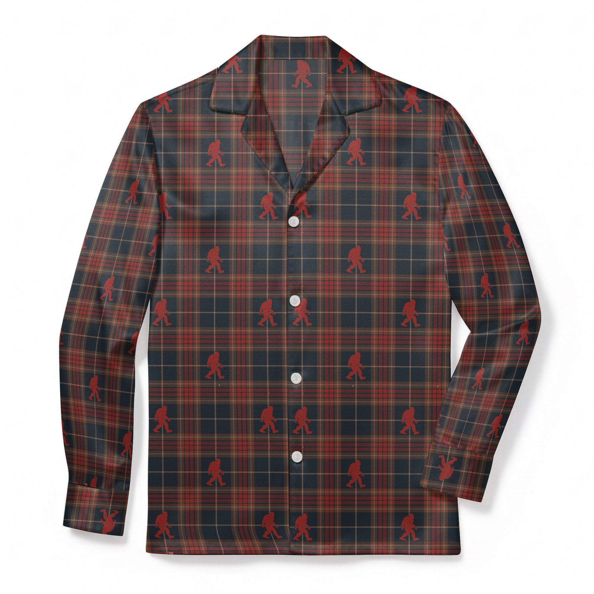 Bigfoot Plaid Patrol - Classic Fabric Pajama Top