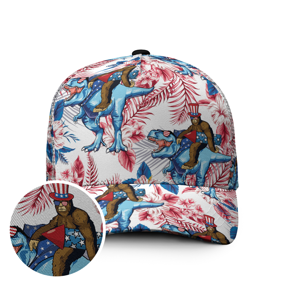 Bigfoot Patriotic Dinosaur