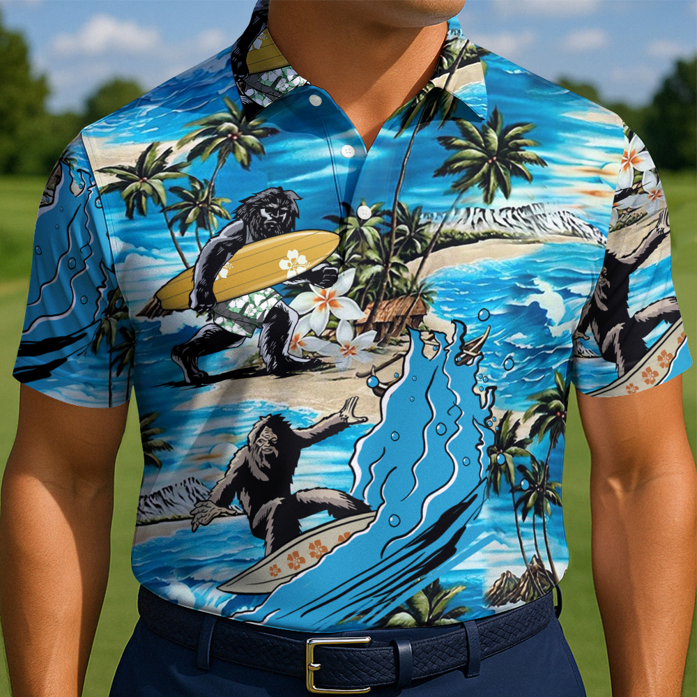 Bigfoot Catches Gnarly Waves