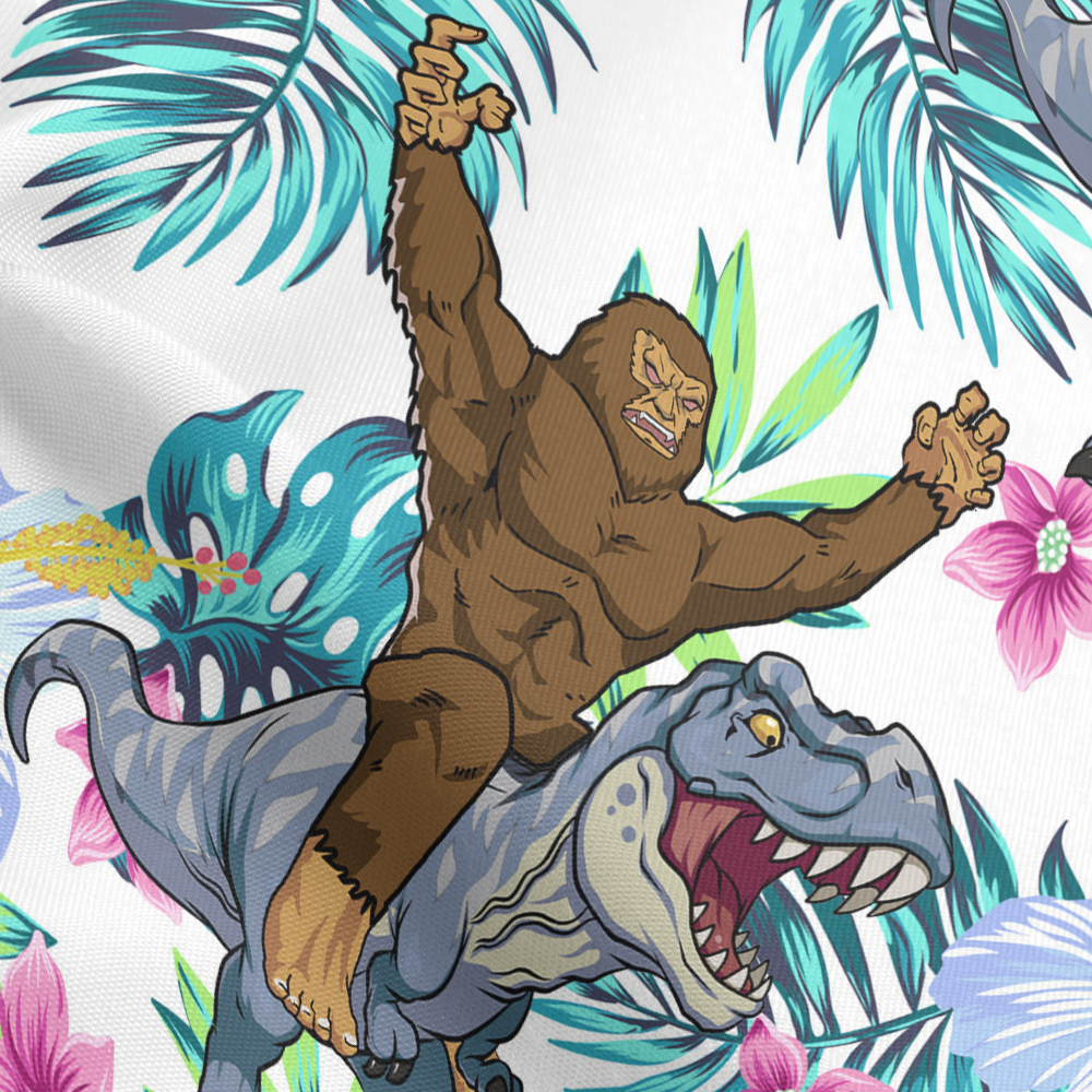 Bigfoot Rides T-Rex Party