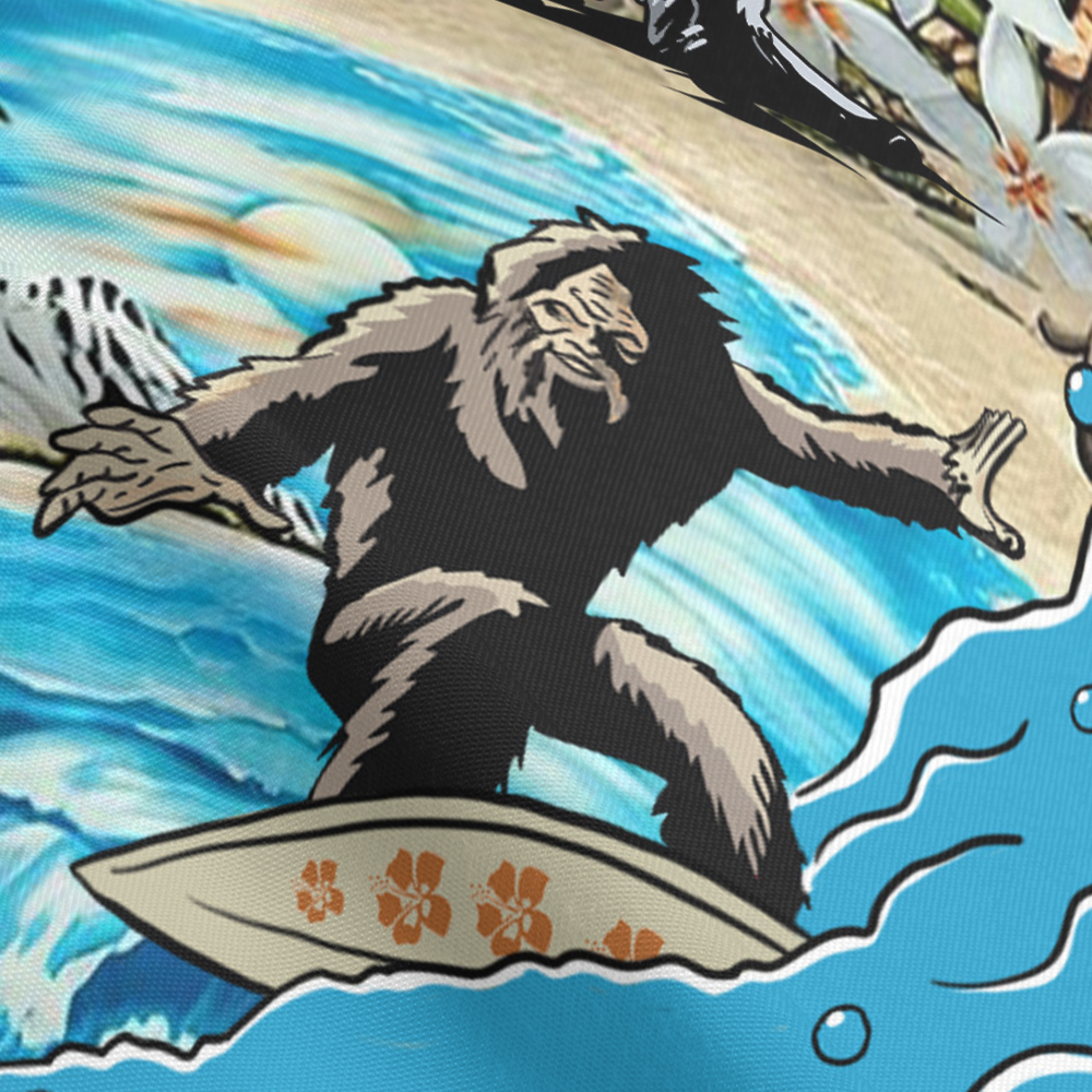 Bigfoot Catches Gnarly Waves